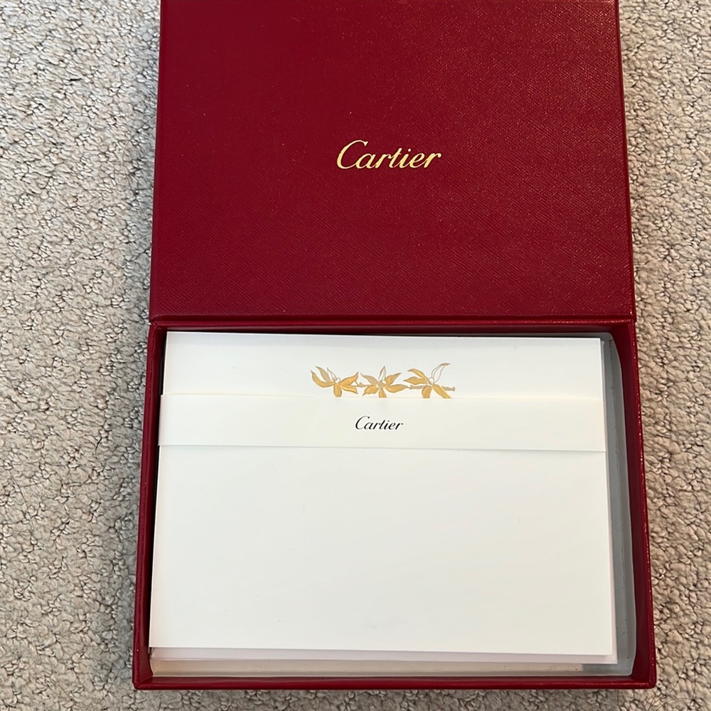 Cartier hard card notes NWOT